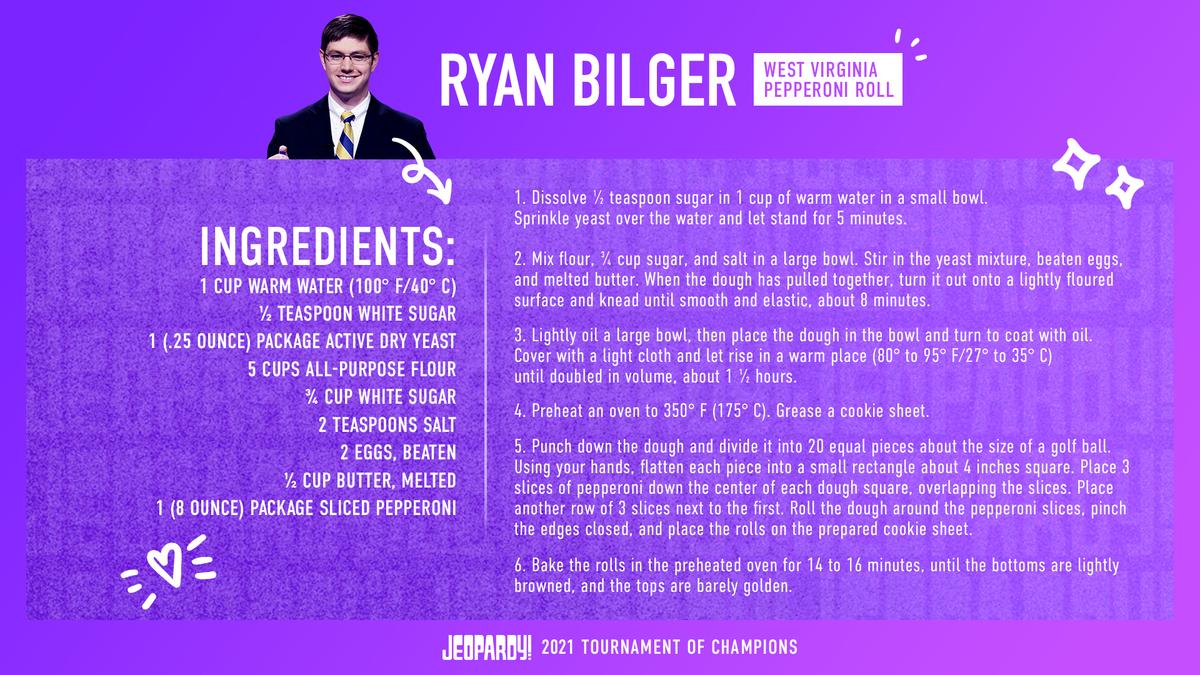 Graphic of Ryan Bilger's West Virginia pepperoni roll recipe