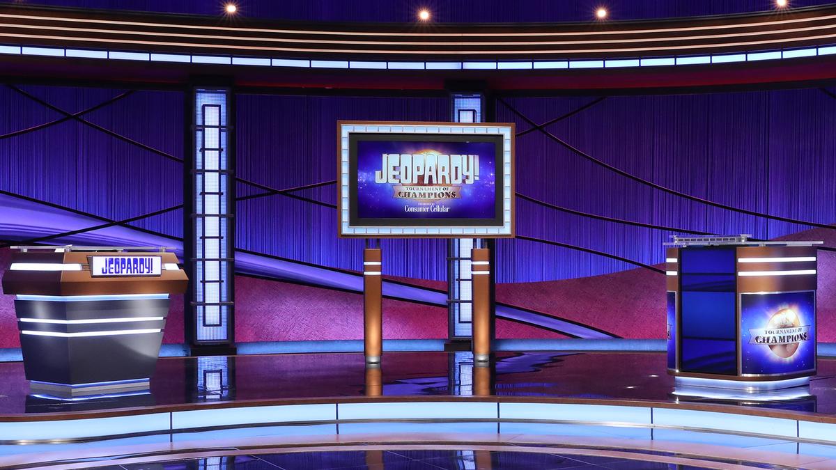 Empty Jeopardy! set