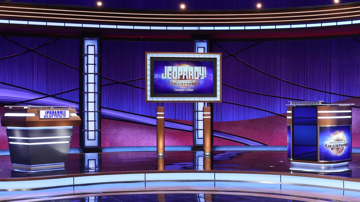Empty Jeopardy! set