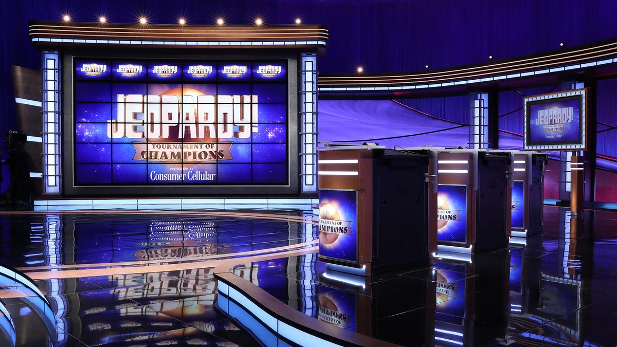 Empty Jeopardy! set