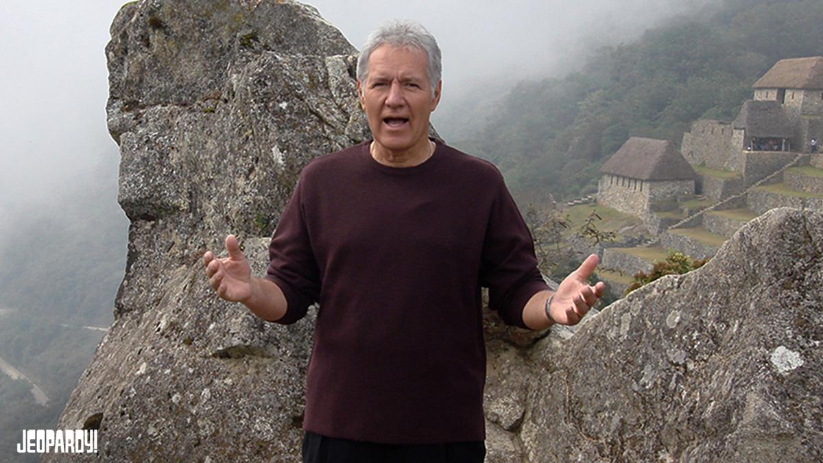 Alex Trebek in Machu Picchu.