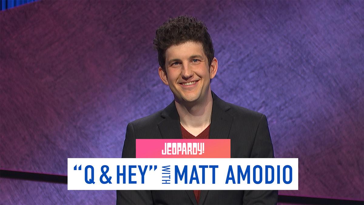 Matt Amodio with text that reads, "'Q & Hey' with Matt Amodio"