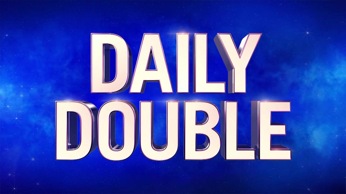 Text on graphic that reads, "Daily Double"