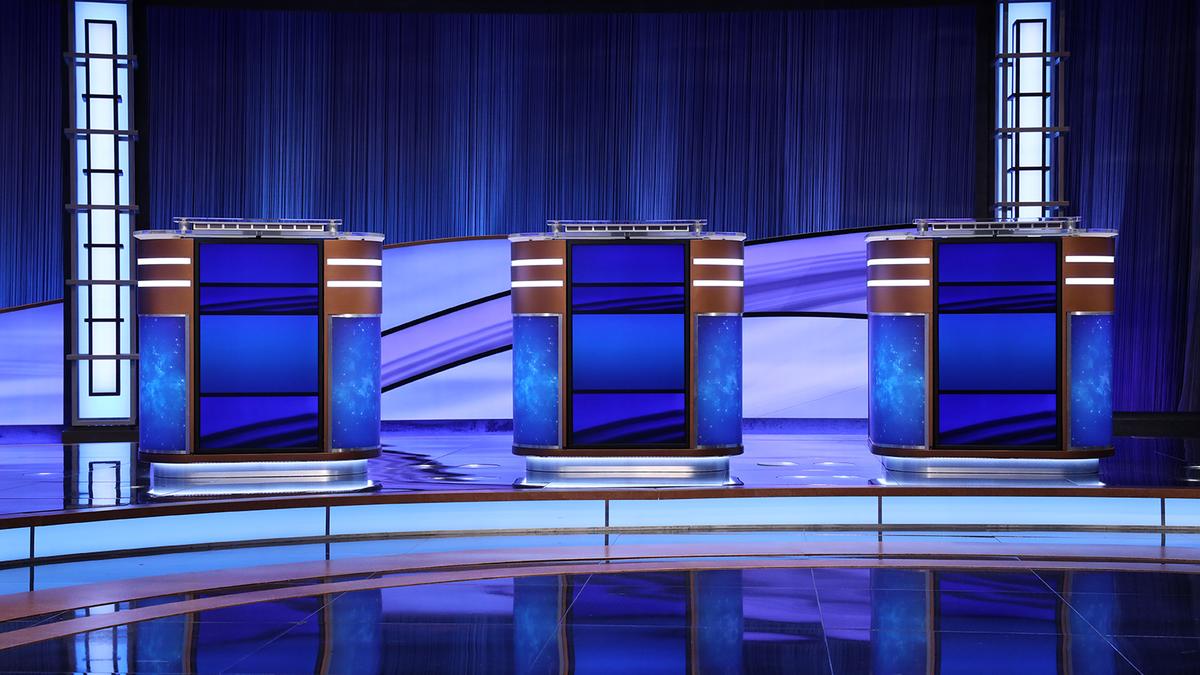 Jeopardy! contestant podiums