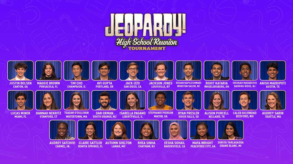 Jeopardy! High School Reunion Tournament roster