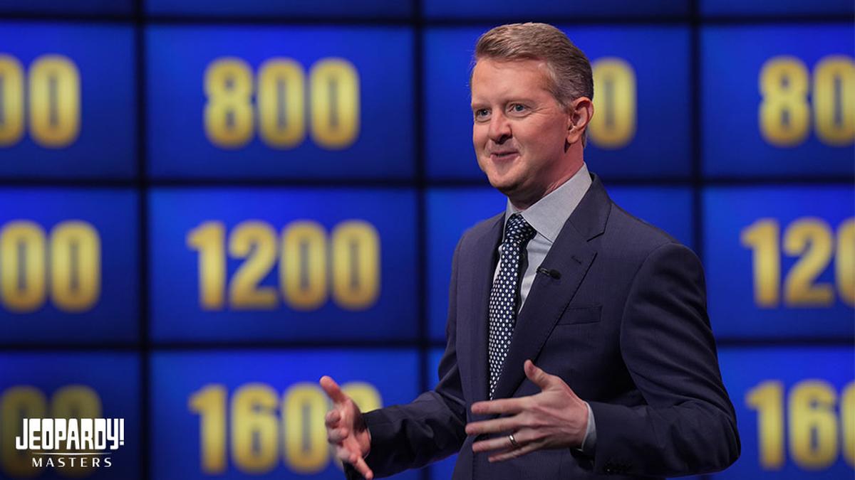 Ken Jennings on set of Jeopardy! Masters