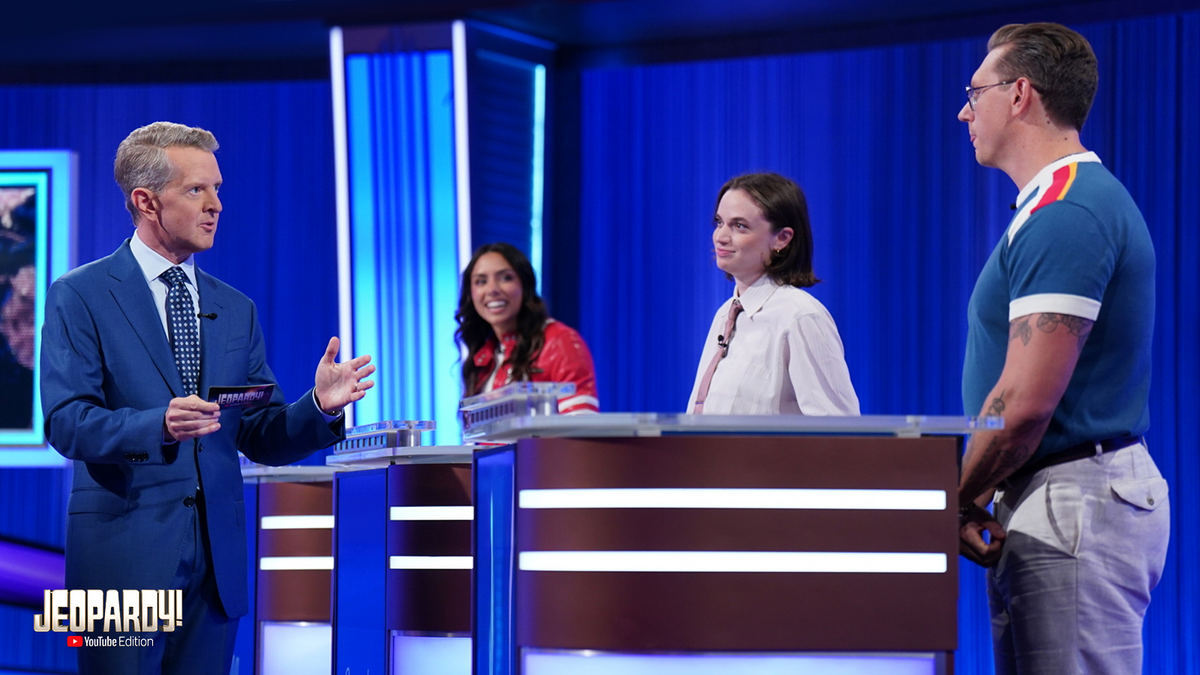 Ken Jennings Angela Giarratana, Michelle Khare, and Mythical Chef Josh Scherer 