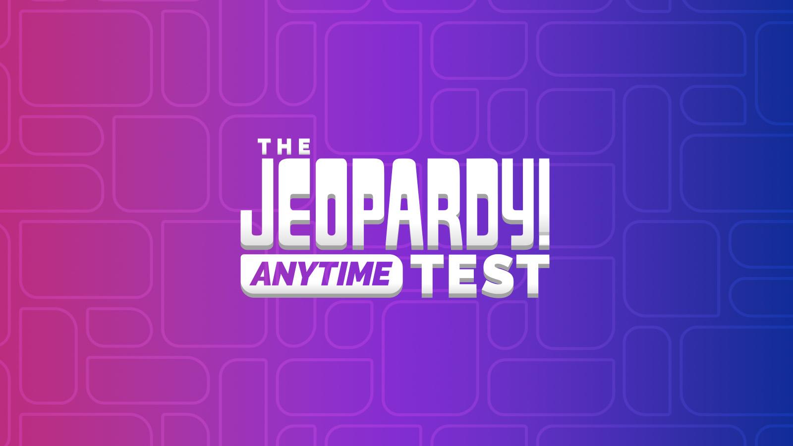 The Jeopardy! Anytime Test logo