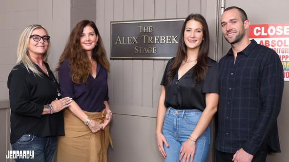 From left: Nicky, Jean, Emily and Matthew Trebek