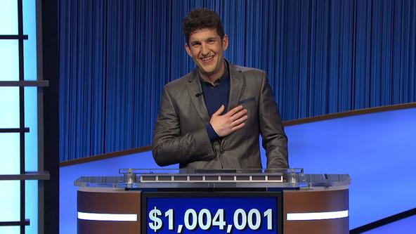 Matt Amodio on set with $1,004,001 score