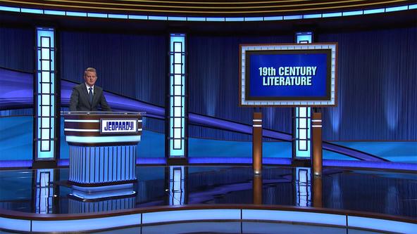Ken Jennings on the Jeopardy! stage.