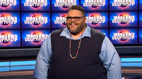 Ryan Long on the set of Jeopardy!