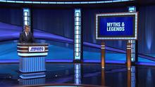 Ken Jennings on the Jeopardy! stage.